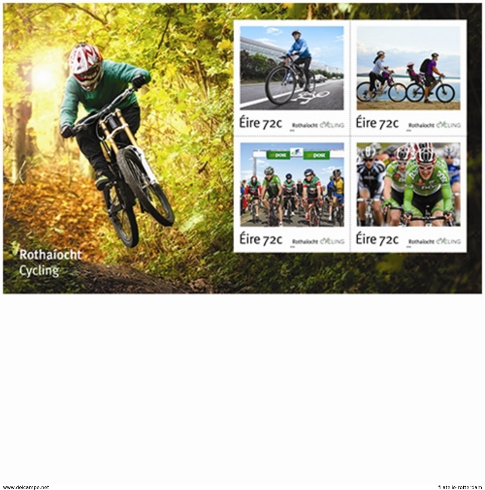 Ierland / Ireland - Postfris / MNH - Sheet Fietsen In Ierland 2016 - Nuovi