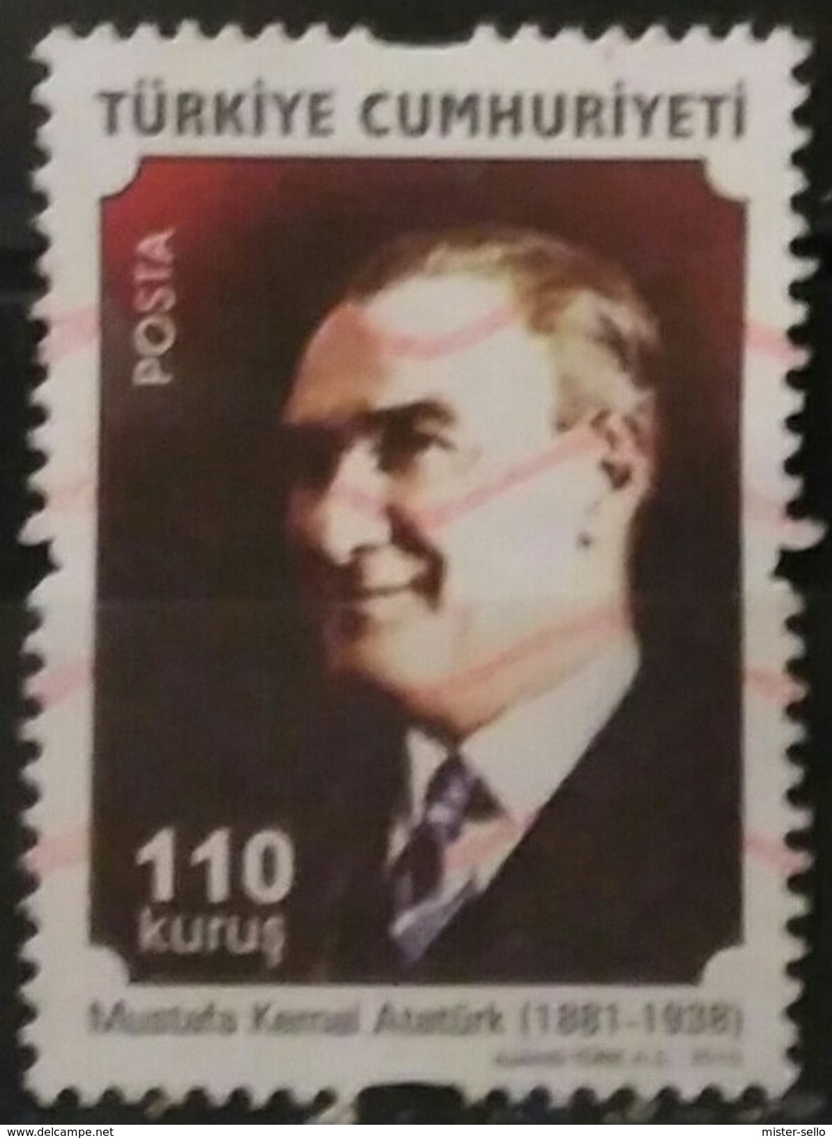 TURQUIA 2010 Definitive Stamps Featuring Ataturk. USADO - USED. - Usati