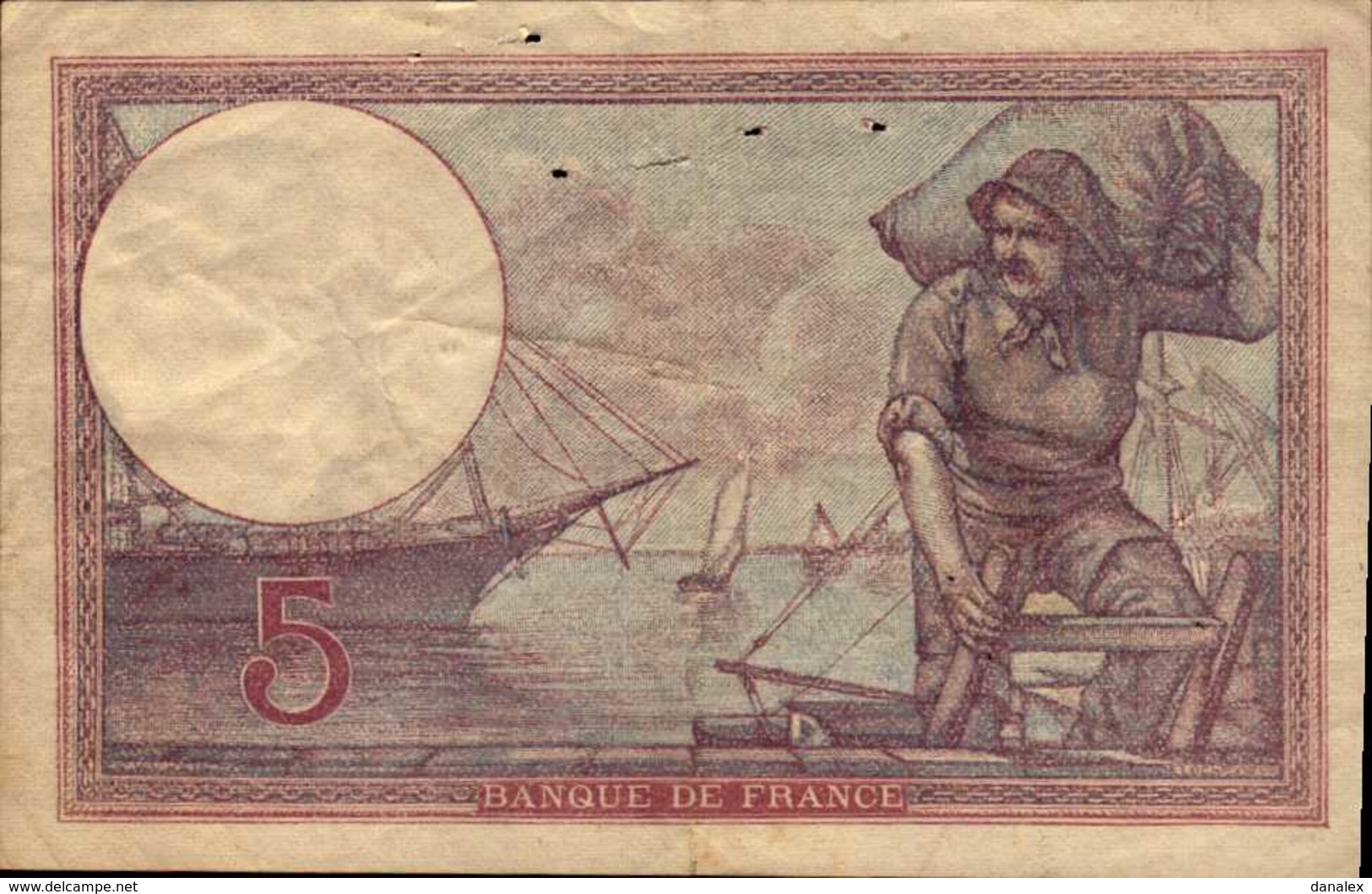 FRANCE 5 FRANCS Violet Du 24-2-1925 Pick 72c  F 3/9 - 5 F 1917-1940 ''Violet''