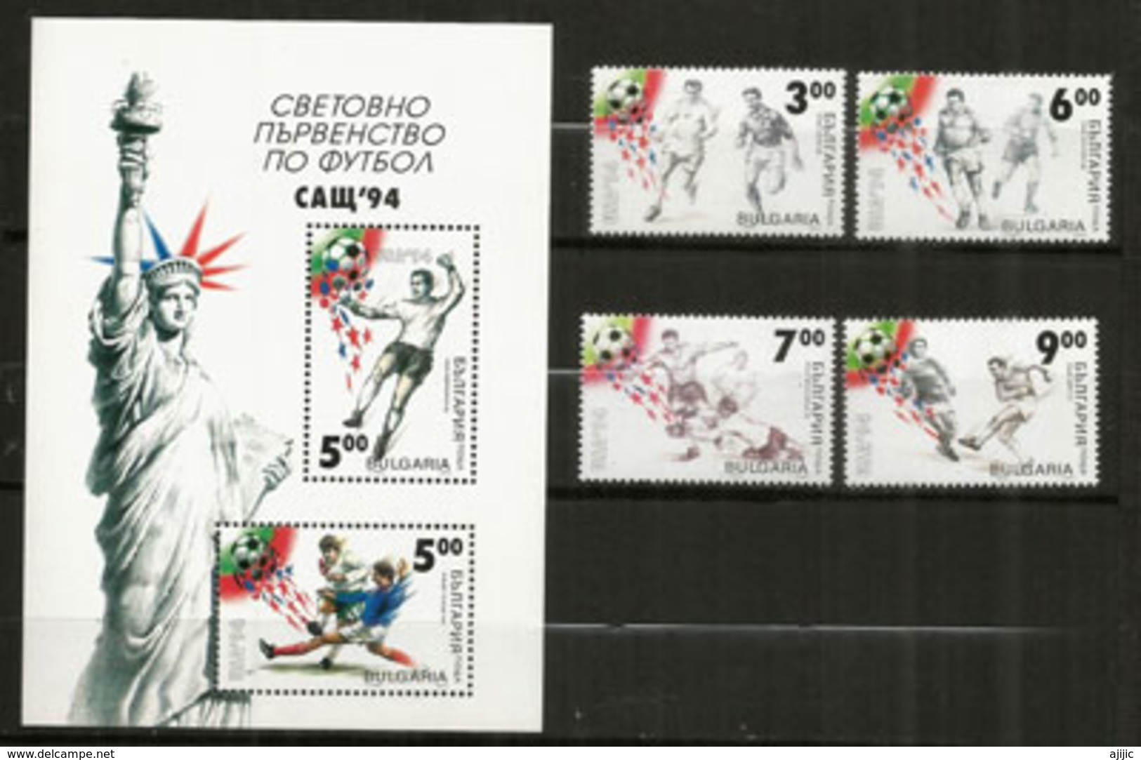 Actions De Jeux Aux Coupes Du Monde Des Années 1962-1966-1971-1974-1994. Série Complète 4 Timbres + B-F Neufs ** - Neufs