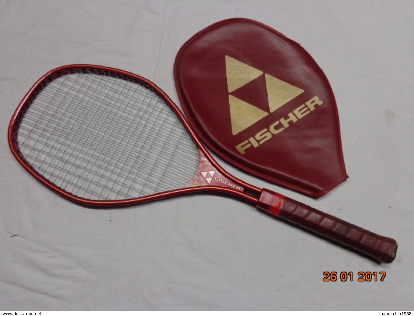 FISCHER KING SIZE PENTA RACCHETTA DA TENNIS VINTAGE EPOCA RAQUETTE RACKET - Uniformes Recordatorios & Misc