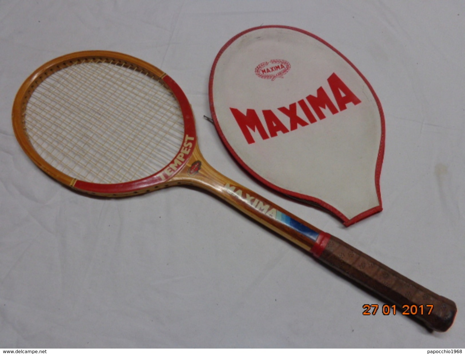 MAXIMA TEMPEST RACCHETTA DA TENNIS VINTAGE EPOCA RAQUETTE RACKET - Bekleidung, Souvenirs Und Sonstige