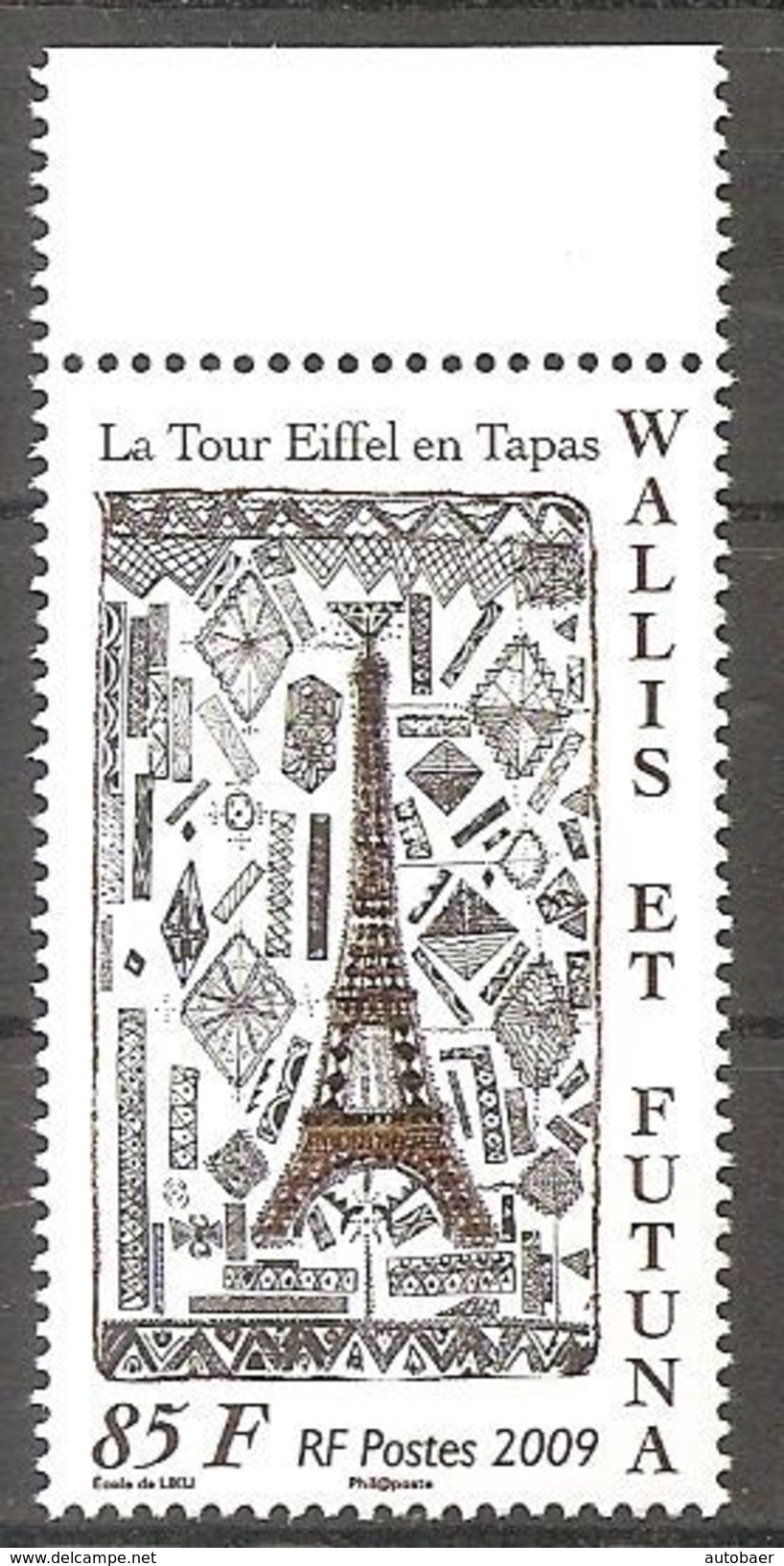 Wallis Und Et Futuna 2009 Tour Eiffel Tapa Eiffelturm Michel No. 1000 MNH Postfrisch Neuf - Ungebraucht