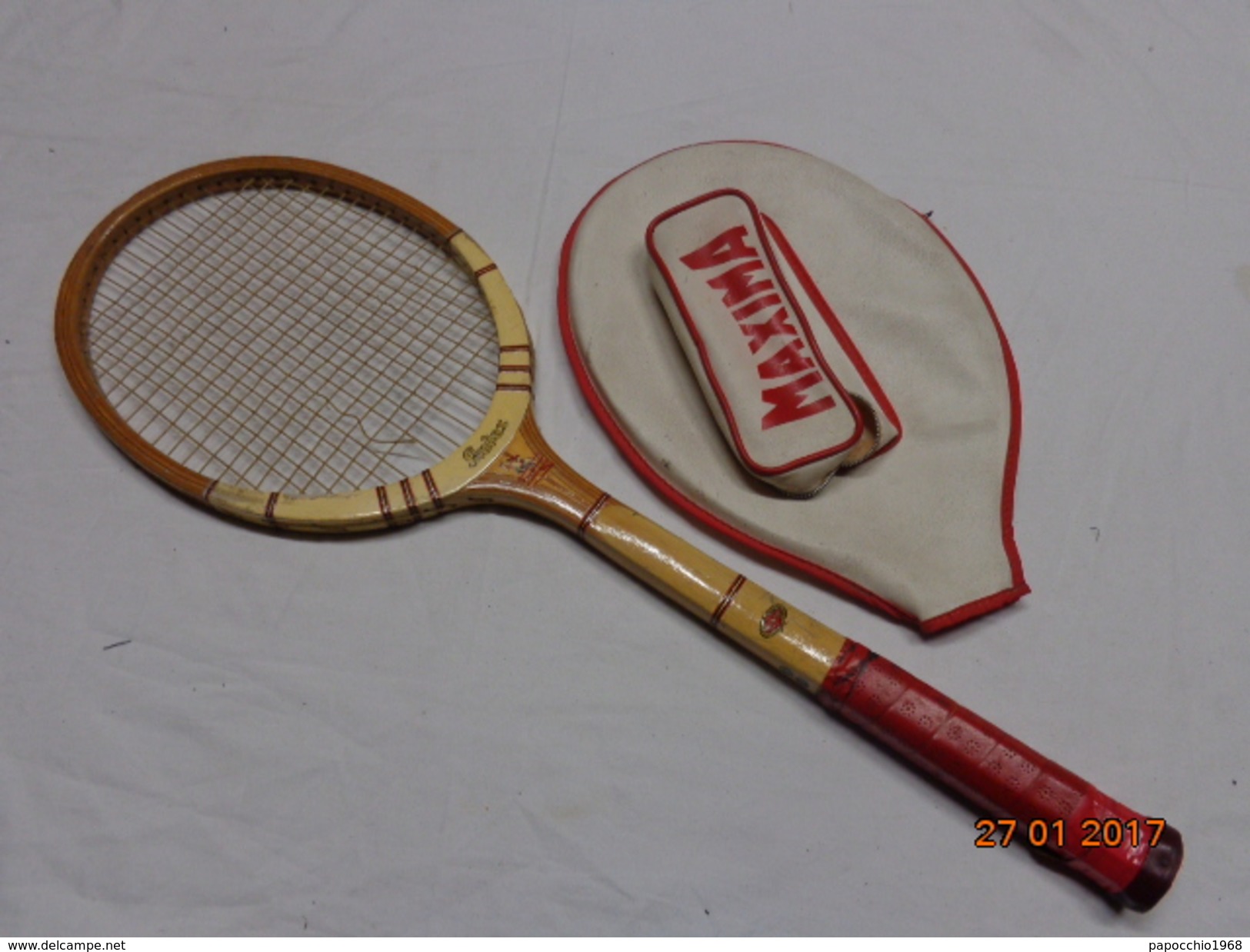 MAXIMA AUDAX RACCHETTA DA TENNIS VINTAGE EPOCA RAQUETTE RACKET - Abbigliamento, Souvenirs & Varie