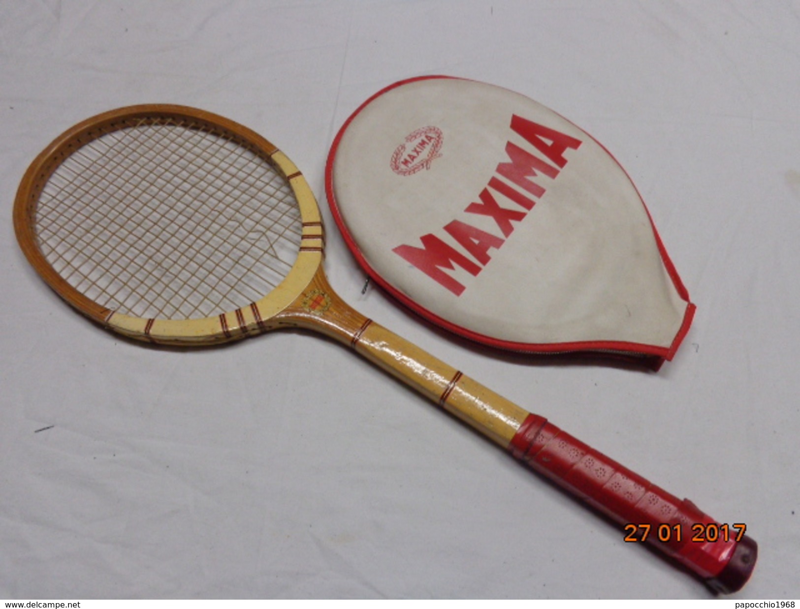 MAXIMA AUDAX RACCHETTA DA TENNIS VINTAGE EPOCA RAQUETTE RACKET - Abbigliamento, Souvenirs & Varie