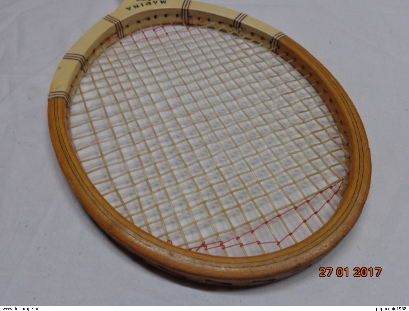 MAXIMA MARINA RACCHETTA DA TENNIS VINTAGE EPOCA RAQUETTE RACKET - Uniformes Recordatorios & Misc