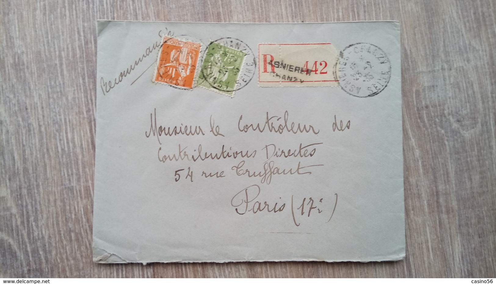 Lettre &#x2709; Courrier  Asniere Chanzy - Otros & Sin Clasificación