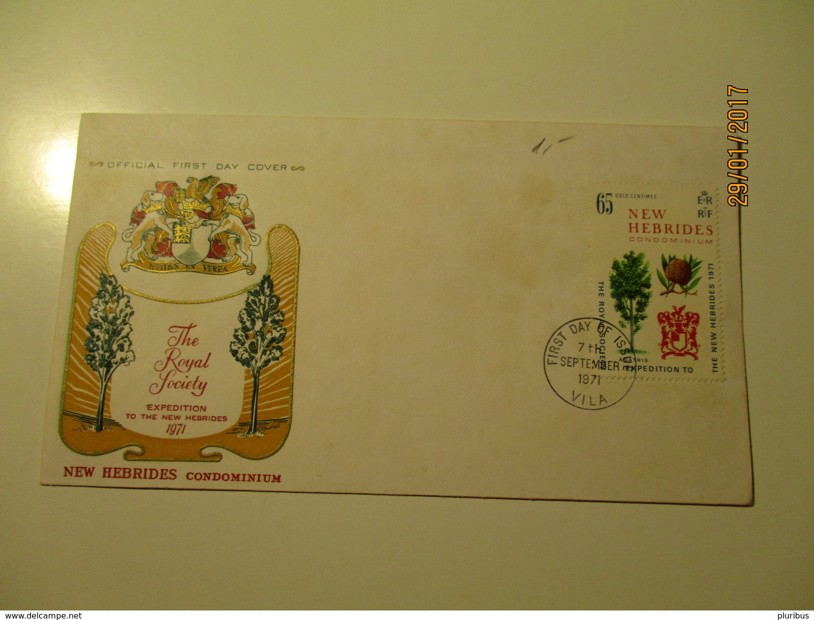 NEW HEBRIDES 1971  FDC  , OLD COVER , 0 - FDC