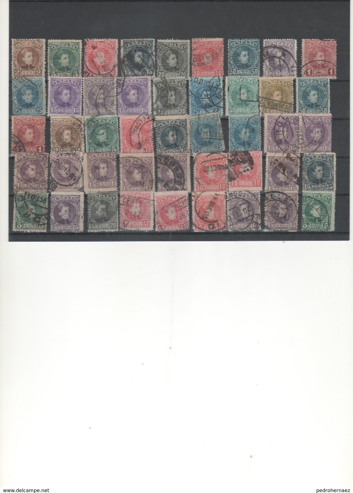 ESPAÑA-Lote Sellos Primer Centenario- 4-sellos Usados  - (según Foto) - Collezioni