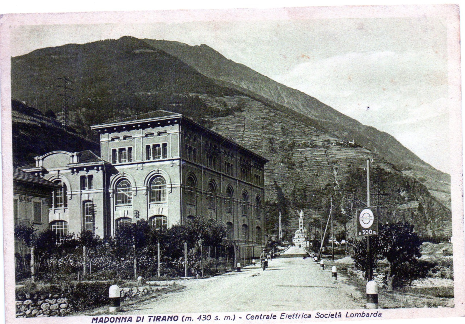 MADONNA DI TIRANO - CENTRALE ELETTRICA SOCIETA' LOMBARDIA - SONDRIO - VIAGGIATA - Sondrio