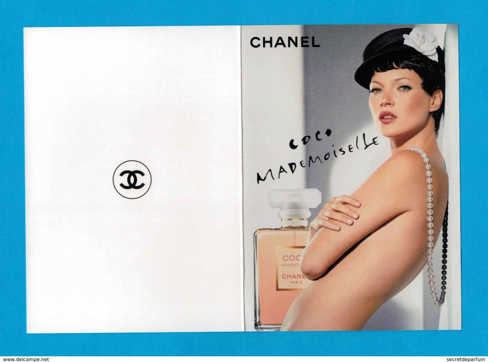 Cartes Parfumées Carte CHANEL COCO MADEMOISELLE De CHANEL DOUBLE RECTO VERSO CARTE AMÉRICAINE - Modernes (à Partir De 1961)