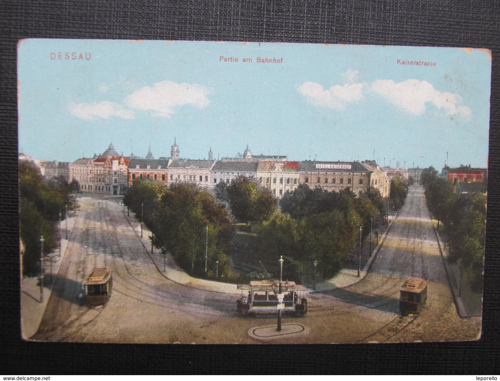 AK DESSAU Am Bahnhof Strassenbahn Ca.1910 ///  D*22164 - Dessau