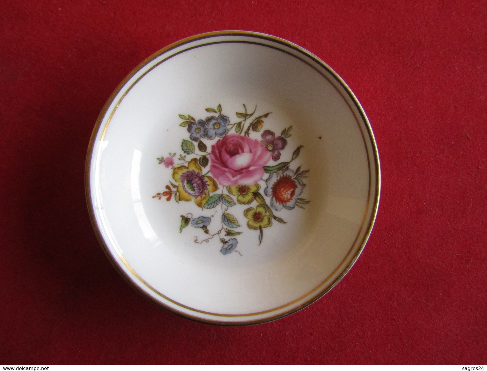 Antique Small Porcelain Royal Worcester - With Best Wishes From Edgar Purkhardt Christmas 1955 - Royal Worcester