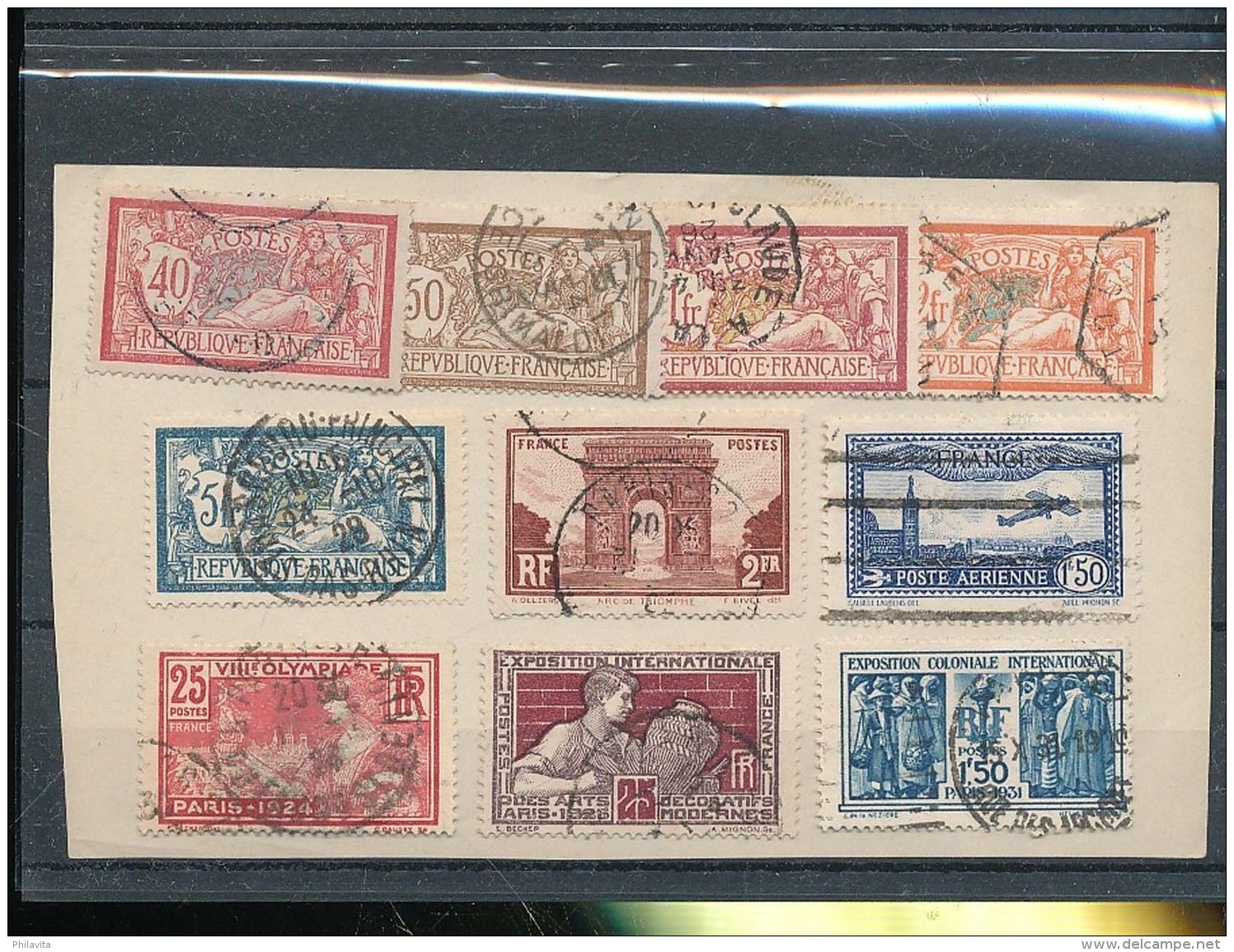 1900 - 1934 France / Frankreich - Smal Lot Of Used Stamps On Paper - As Per Scan - Andere & Zonder Classificatie