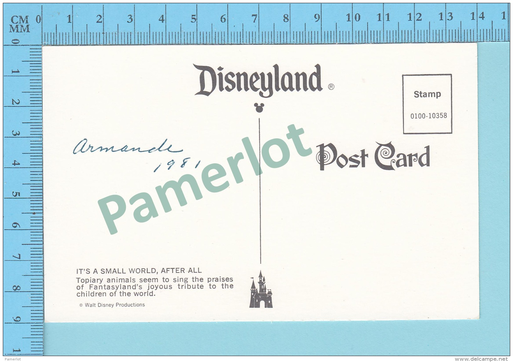 Disneyland -Fantesylands, Topiary Animals - 2 Scans - Disneyland