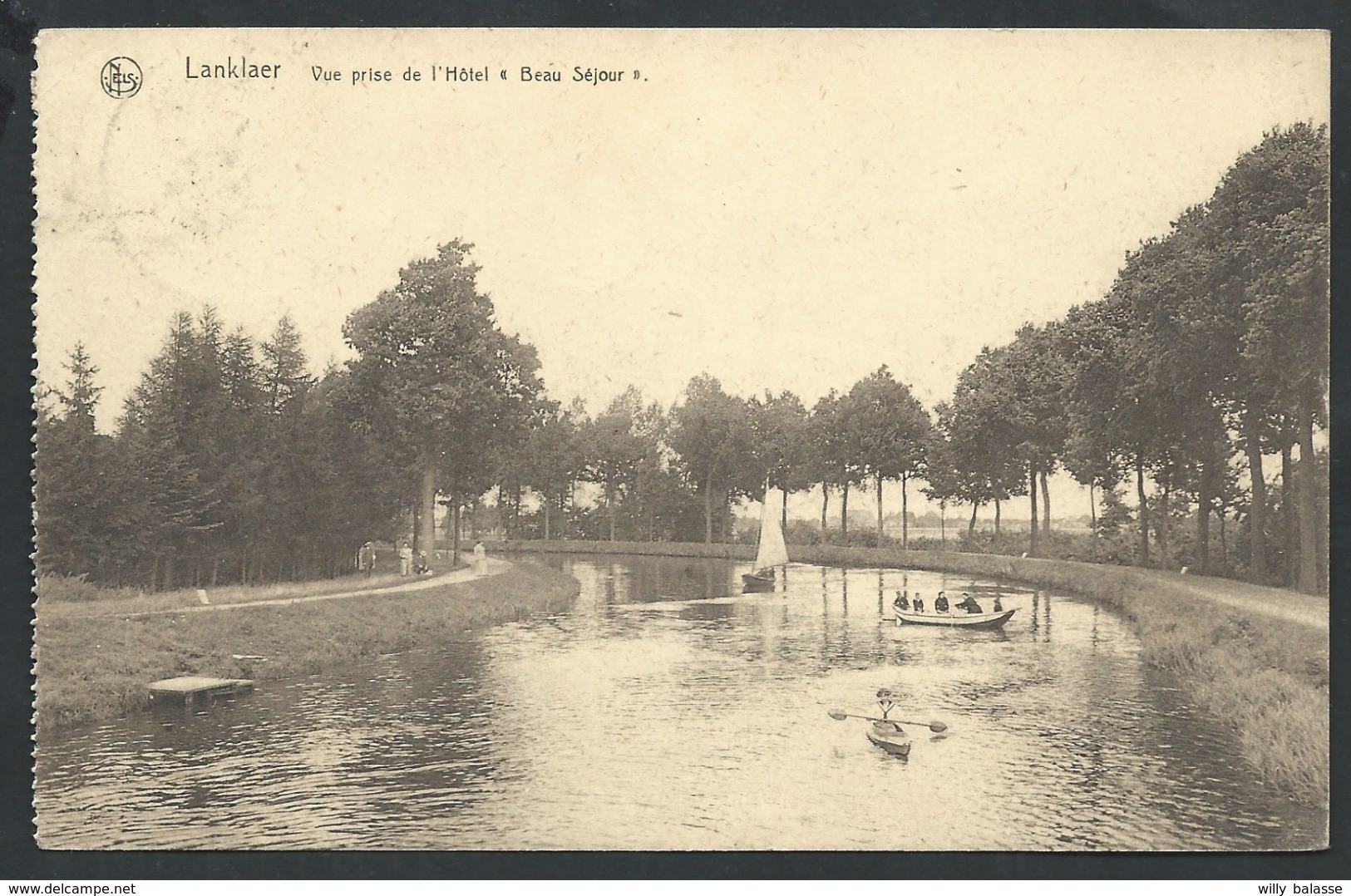 +++ CPA - LANKLAAR -  LANKLAER  - Vue Prise De L'Hôtel "Beau Séjour" - Nels  // - Dilsen-Stokkem