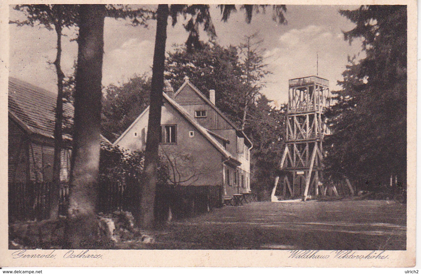 AK Gernrode - Ostharz - Waldhaus Viktorshöhe - Stempel Viktorshöhe Gernrode - 1932 (27097) - Quedlinburg