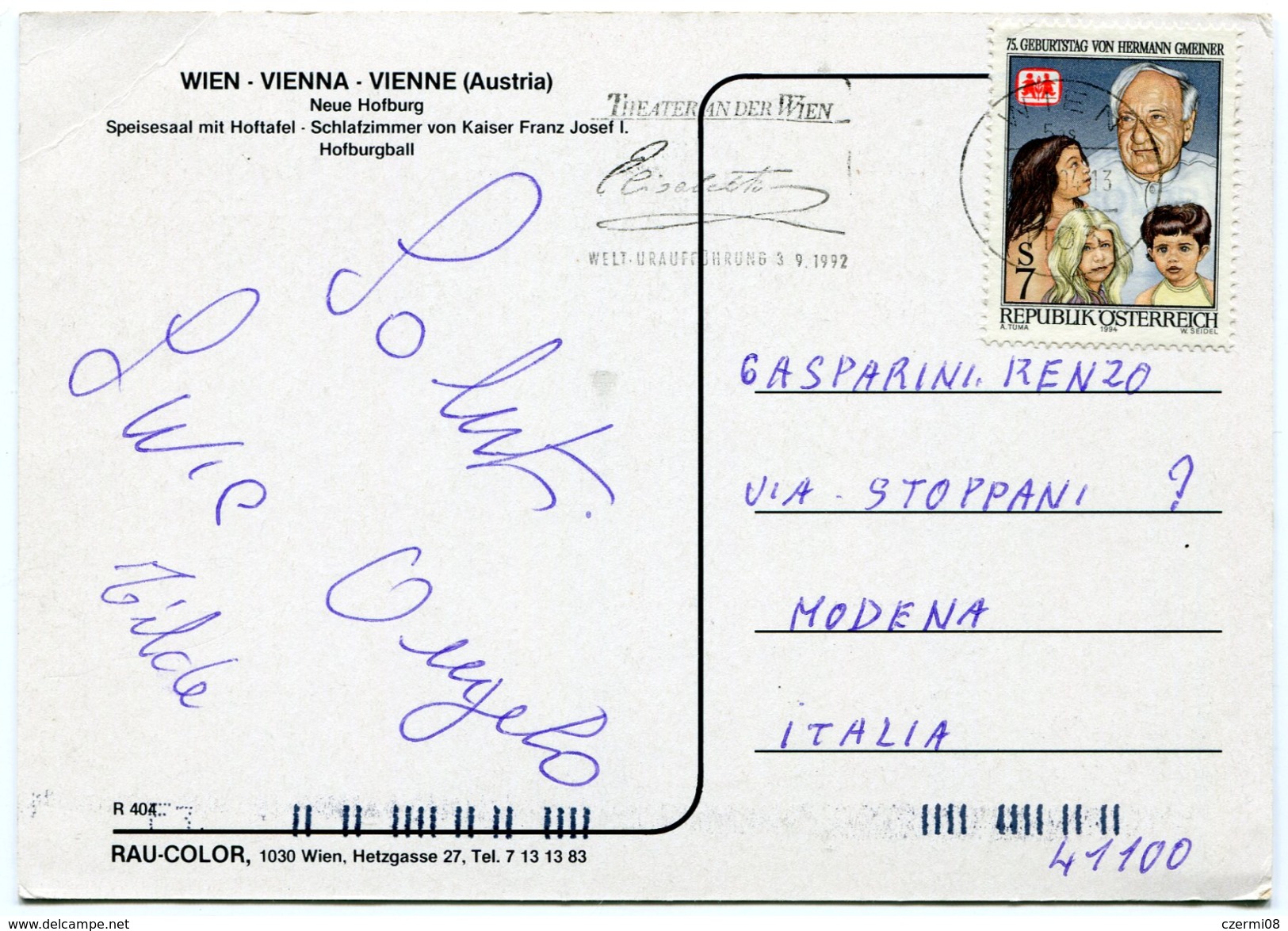 Austria - Postcard Wien - Autres & Non Classés