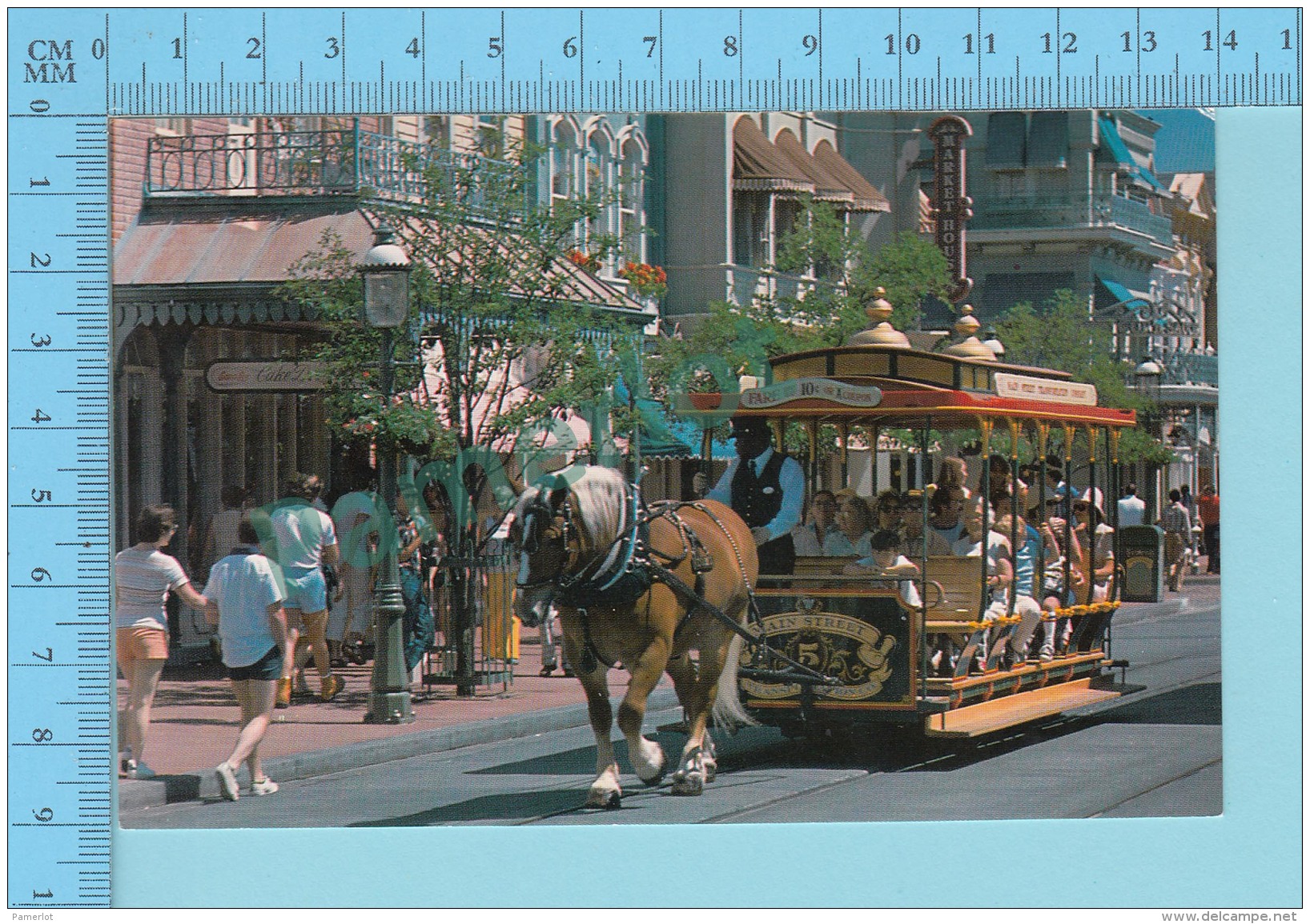 Disneyworld -  Trolley Ride Down Main Street  - 2 Scans - Disneyworld