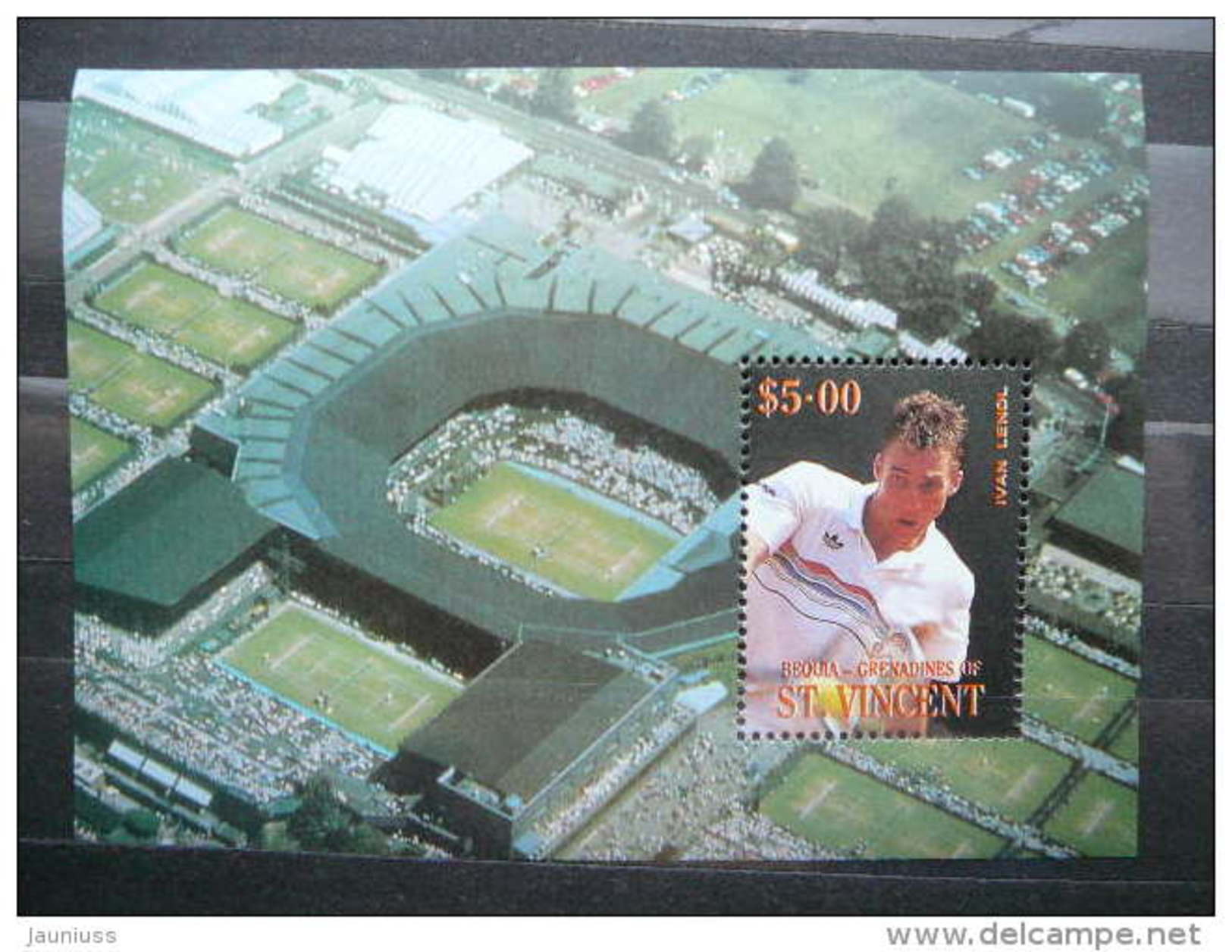 St.Vincent  1988 Tennis  ** MNH # Ivan Lendl - Tennis