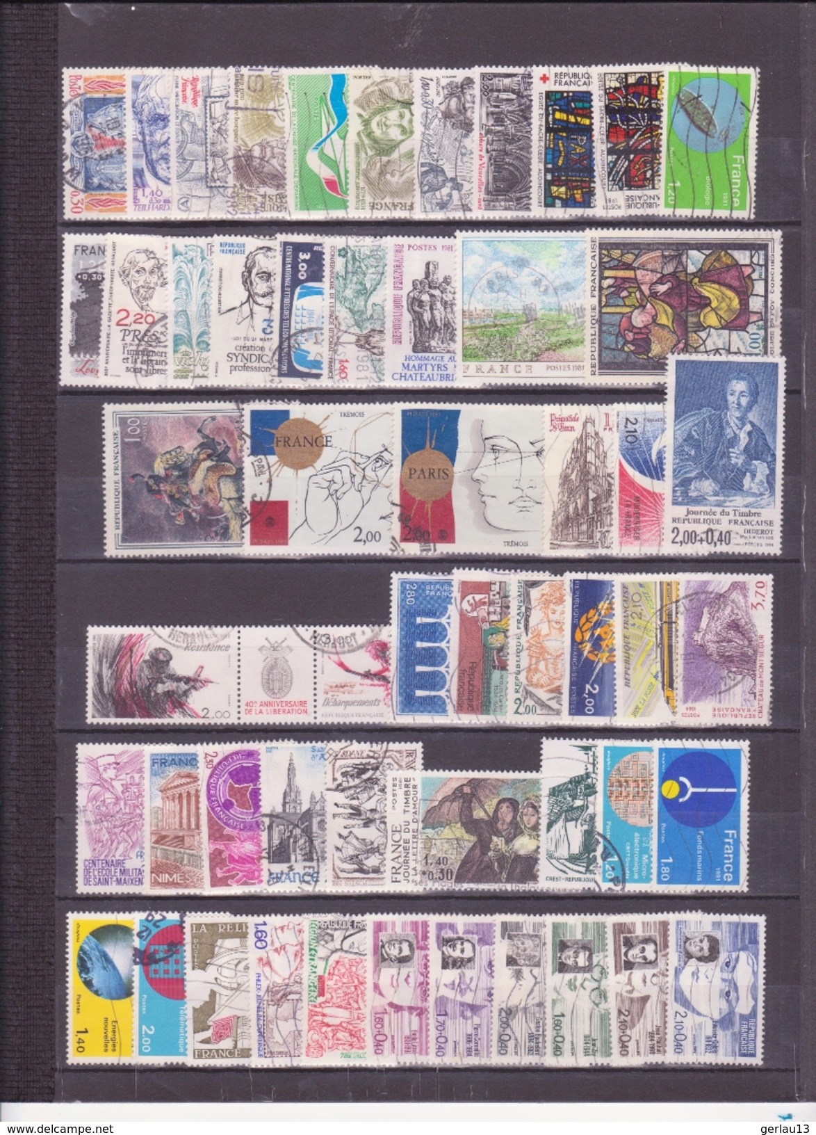 FRANCE  LOT   OBLITERES - Collections