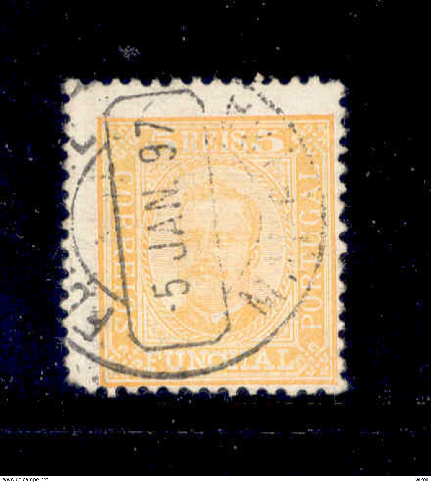 ! ! Funchal - 1892 D. Carlos 05 R (Perf. 11 3/4) - Af. 01 - Used - Funchal