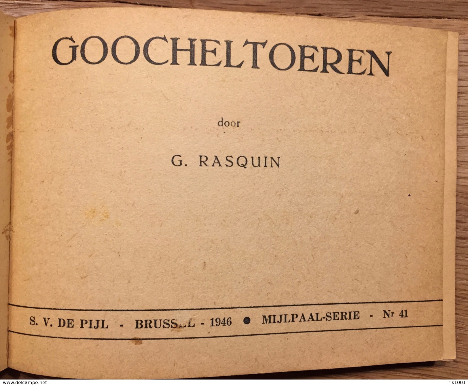 Goocheltoeren, Nr. 41, 15 X 11,5 Cm , 80 Blzn, G. Rasquin, SV DE Pijl - Brussel 1946, Mijlpaal Serie , Leuven, HH Harten - Pratique