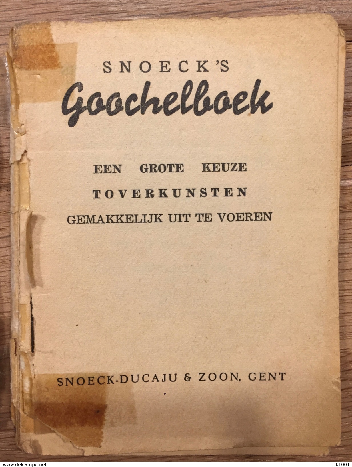 Goochelboek Nr 3, Snoeck-Ducaju & Zoon, Gent, 63 Blzn , 12 X 9 Cm, 27g - Pratique