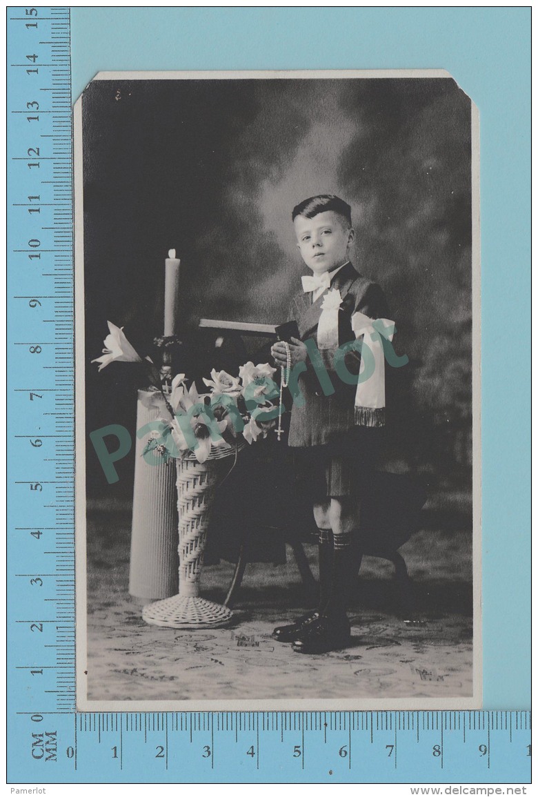 Carte Photo - Fils De Simonne Et Conrad Langlais, Granby Quebec, Azo 1926-40- 2 Scans - Photographs