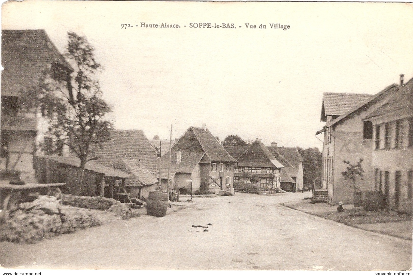 CPA Soppe Le Bas Vue Du Village 68 Haut Rhin - Autres & Non Classés