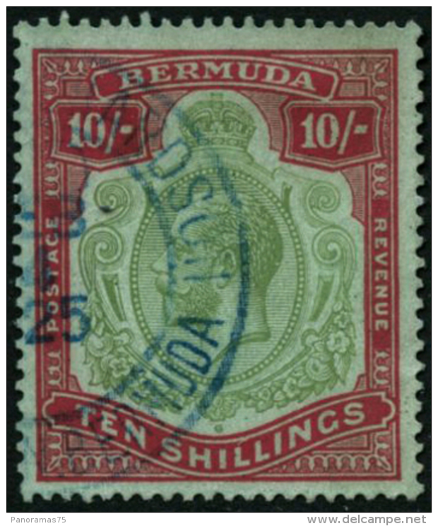 N&deg;86 10s Rouge Et Vert - TB - Bermuda