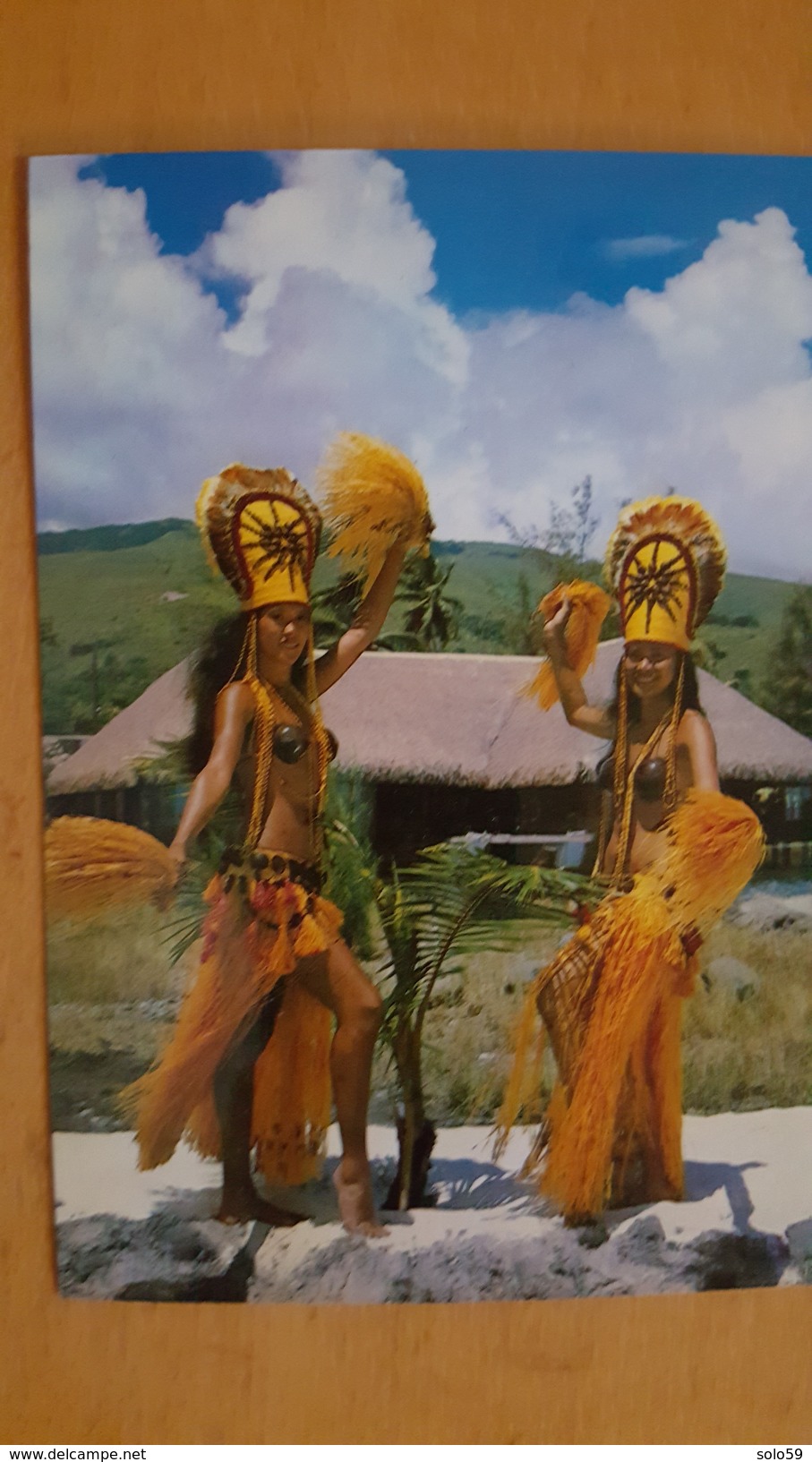 TAHITIAN FOLKLORE Carte Postale Neuve Années 70 Très Bon état Dos Partagé - Polynésie Française