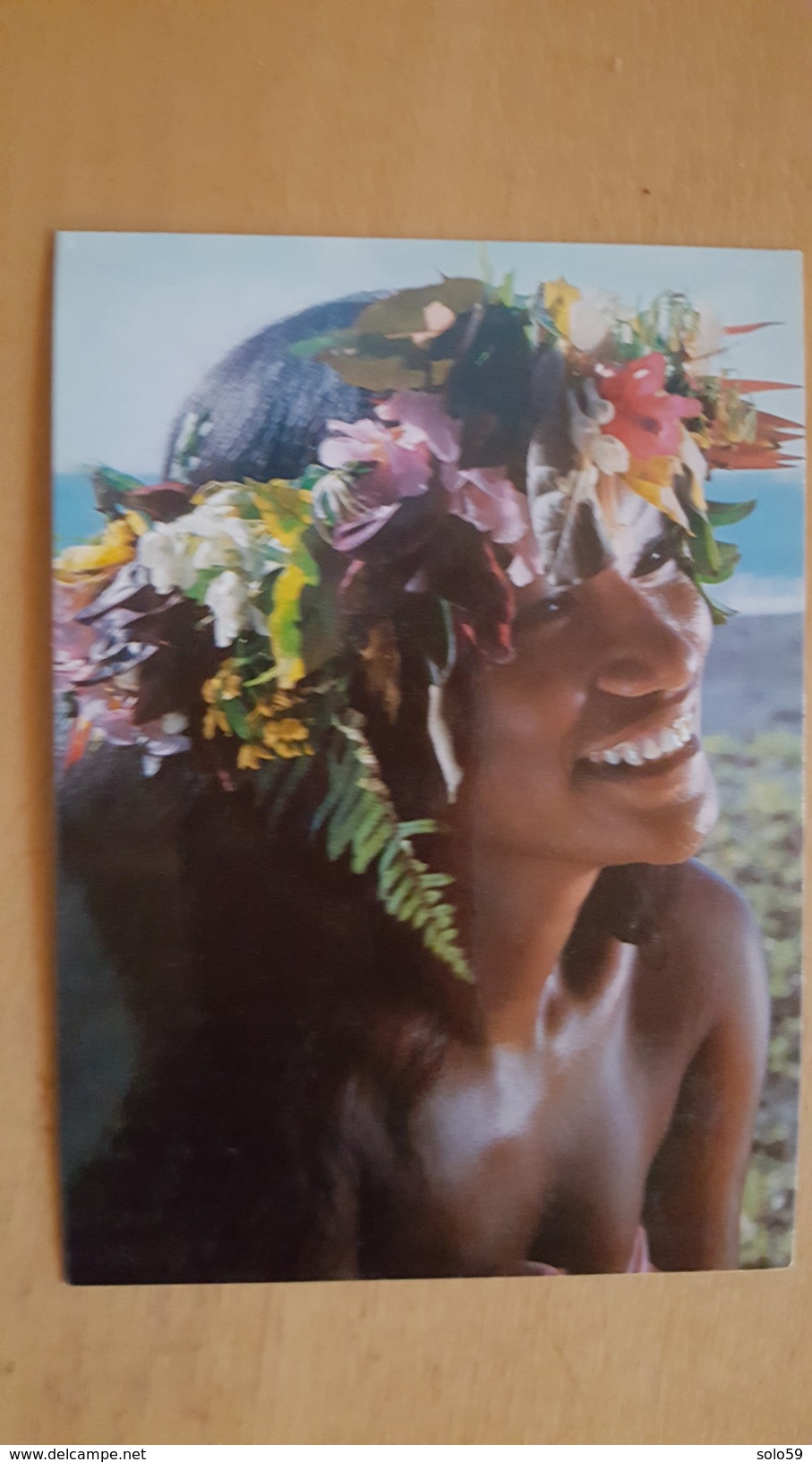 HOSPITALITY OF TAHITIAN SMILE Carte Postale Neuve Années 70 Très Bon état Dos Partagé - Polynésie Française