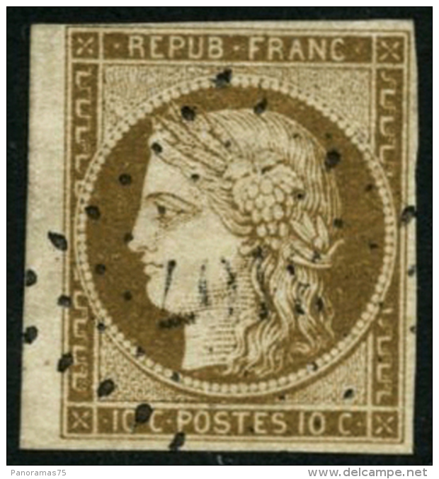 N&deg;1a 10c Bistre-brun - TB - 1849-1850 Cérès