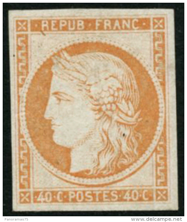 N&deg;5g 40c Orange, R&eacute;imp  - TB - 1849-1850 Ceres