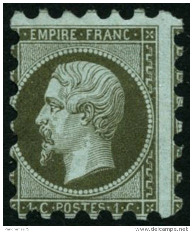 N&deg;11 1c Olive, Piquage Susse - TB - 1853-1860 Napoléon III.