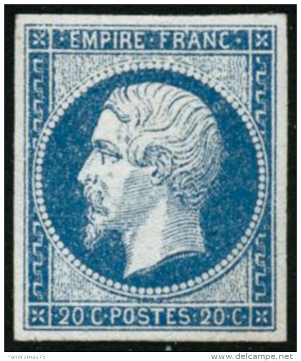 N&deg;14A 20c Bleu, Type I - B - 1853-1860 Napoléon III.