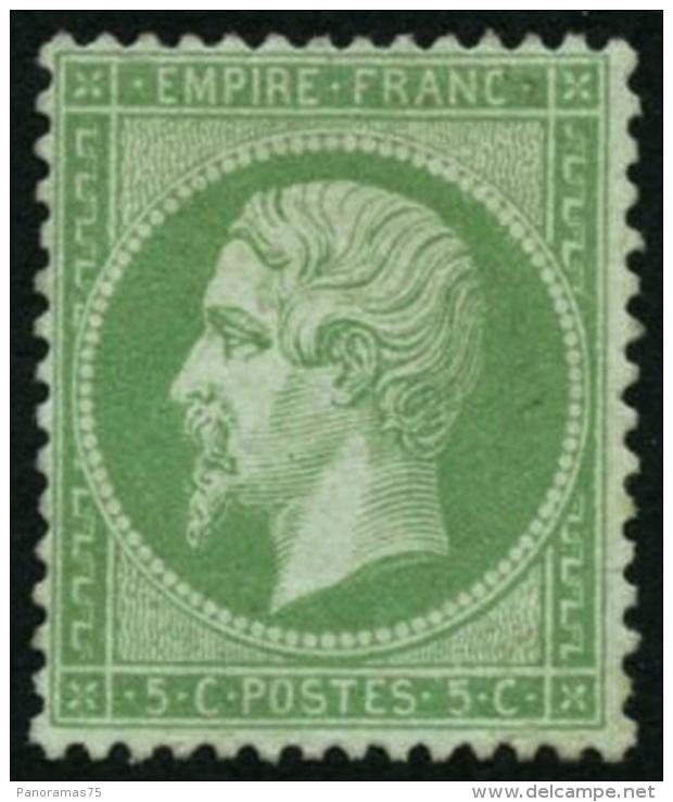 N&deg;20 5c Vert - TB - 1862 Napoléon III.