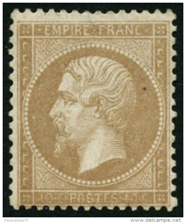 N&deg;21 10c Bistre - B - 1862 Napoléon III.