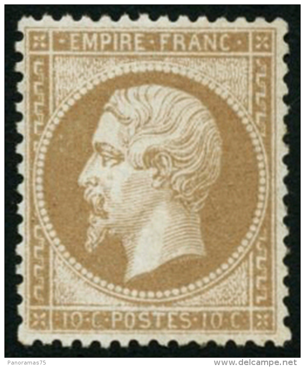 N&deg;21 10c Bistre - TB - 1862 Napoléon III.