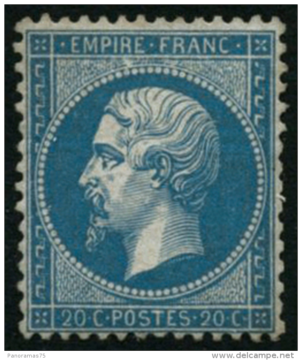 N&deg;22 20c Bleu - TB - 1862 Napoléon III.