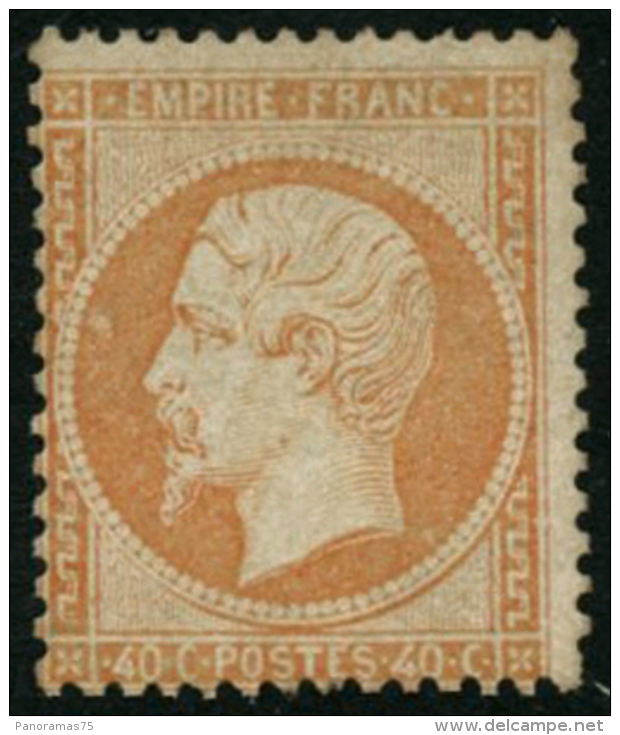 N&deg;23 40c Orange - B - 1862 Napoléon III.