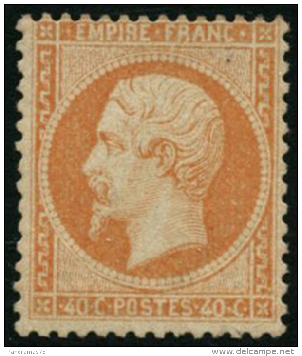 N&deg;23 40c Orange, Quasi SC - TB - 1862 Napoléon III.