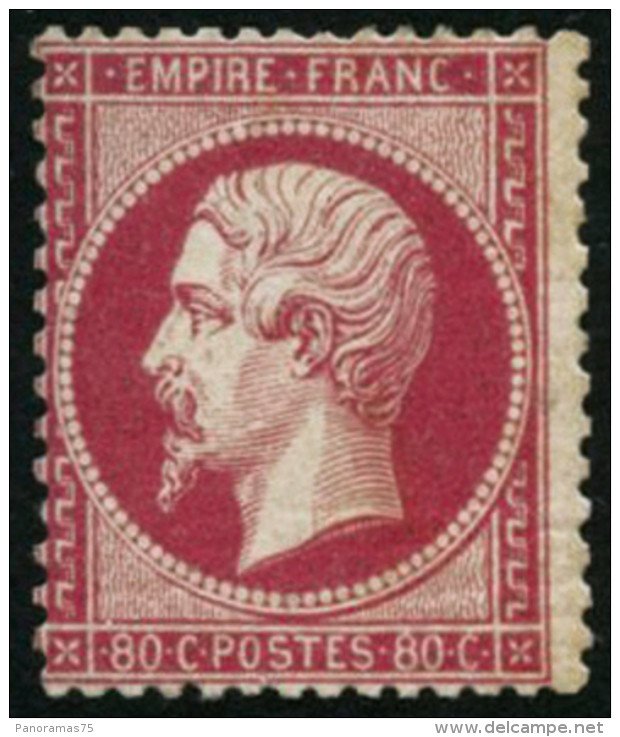 N&deg;24 80c Rose - TB - 1862 Napoléon III.