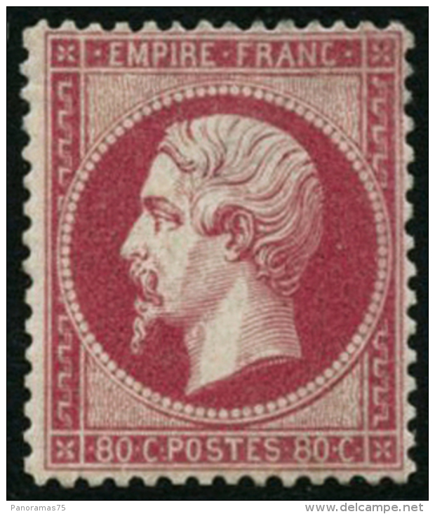 N&deg;24 80c Rose - TB - 1862 Napoléon III.