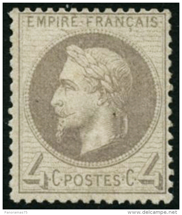 N&deg;27 4c Gris - TB - 1863-1870 Napoléon III. Laure