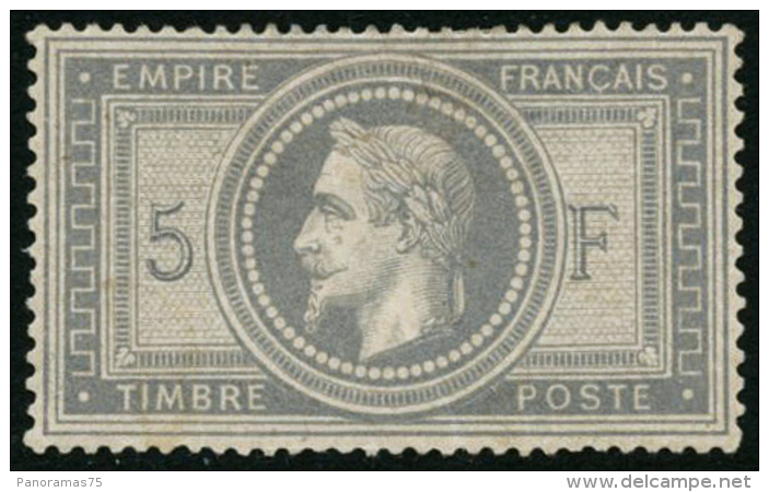 N&deg;33 5F Empire, Fraicheur Postale, Plusieurs Signatures - TB - 1863-1870 Napoléon III. Laure