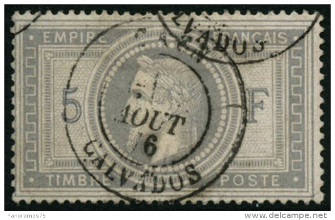 N&deg;33 5F Empire, Obl C&agrave;D, Sign&eacute; JF Brun - TB - 1863-1870 Napoleon III With Laurels