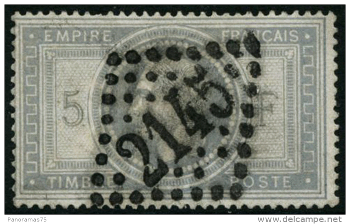 N&deg;33 5F Empire, Sign&eacute; Brun - TB - 1863-1870 Napoléon III. Laure