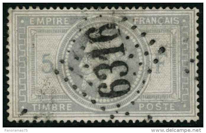 N&deg;33 5F Empire, Obl GC 6316, Sign&eacute; Brun - TB - 1863-1870 Napoleon III Gelauwerd